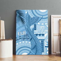 Fiji Rugby Bula Masi Canvas Wall Art Fish Tail Kaivity Cibi - Turquoise