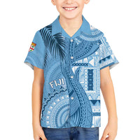 Fiji Rugby Personalised Bula Masi Hawaiian Shirt Fish Tail Kaivity Cibi - Turquoise