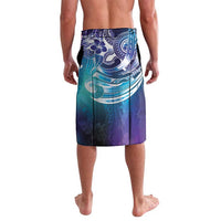 Aloha Hawaii Turtle Lavalava Teal Purple Ribbon - Polynesian Pride