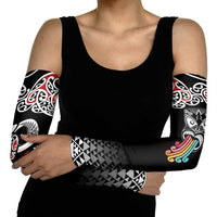 Kia Kaha Te Reo Maori Arm Sleeves 50 Years Mo Ake Tonu Te Reo - Polynesian Pride