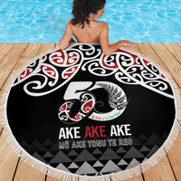 Kia Kaha Te Reo Maori Beach Blanket 50 Years Mo Ake Tonu Te Reo - Polynesian Pride