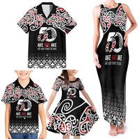 Kia Kaha Te Reo Maori Family Matching Tank Maxi Dress and Hawaiian Shirt 50 Years Mo Ake Tonu Te Reo - Polynesian Pride