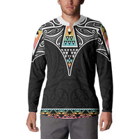 50 Years Kia Kaha Te Reo Maori Button Sweatshirt Ake Ake Ake! - Polynesian Pride