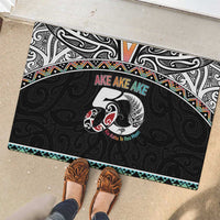 50 Years Kia Kaha Te Reo Maori Rubber Doormat Ake Ake Ake! - Polynesian Pride