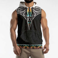 50 Years Kia Kaha Te Reo Maori Sleeveless Zip Hoodie Ake Ake Ake! LT7
