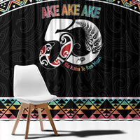 50 Years Kia Kaha Te Reo Maori Window Curtain Ake Ake Ake! - Polynesian Pride