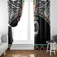 50 Years Kia Kaha Te Reo Maori Window Curtain Ake Ake Ake! - Polynesian Pride