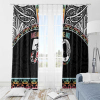 50 Years Kia Kaha Te Reo Maori Window Curtain Ake Ake Ake! - Polynesian Pride