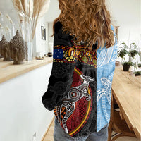 personalised-fiji-and-australia-women-casual-shirt-masi-patterns-mix-aboriginal-art