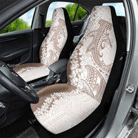 Polynesian Beige Plumeria Lei Car Seat Cover with Hammerhead Shark LT7 - Polynesian Pride