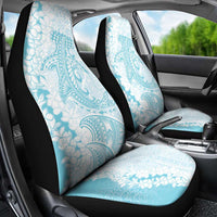 Polynesian Turquoise Plumeria Lei Car Seat Cover with Hammerhead Shark LT7 - Polynesian Pride