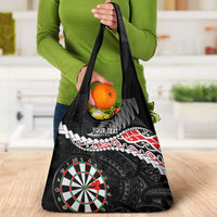 Personalised New Zealand Darts Grocery Bag Maori Manaia