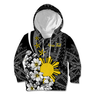 Philippines Sampaguita Personalised Kid Hoodie Women's Day LT7 Hoodie Black - Polynesian Pride