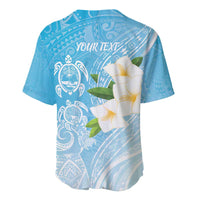Personalized Guam Chamorro Baseball Jersey Turtles and Guasali Flowers LT7 - Polynesian Pride