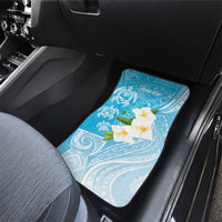 Personalized Guam Chamorro Car Mats Turtles and Guasali Flowers