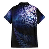 New Zealand Aotearoa Matariki Family Matching Mermaid Dress and Hawaiian Shirt Starry Silver Fern LT7 - Polynesian Pride