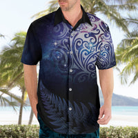 New Zealand Aotearoa Matariki Hawaiian Shirt Starry Silver Fern LT7 - Polynesian Pride