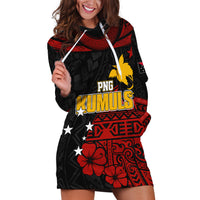 Personalised PNG Kumuls Rugby Hoodie Dress Motuan Mix Patterns LT7 - Polynesian Pride