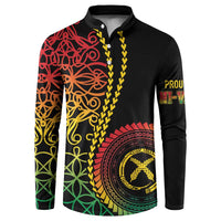 Proudly Ni-Van Sandroing Inspired Classic Style Button Sweatshirt LT7 Colorful - Polynesian Pride
