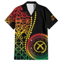 Proudly Ni-Van Sandroing Inspired Classic Style Family Matching Short Sleeve Bodycon Dress and Hawaiian Shirt LT7 Dad's Shirt - Short Sleeve Colorful - Polynesian Pride