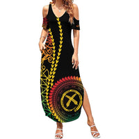 Proudly Ni-Van Sandroing Inspired Classic Style Family Matching Summer Maxi Dress and Hawaiian Shirt