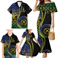 Proudly Ni-Van Sandroing Inspired Family Matching Mermaid Dress and Hawaiian Shirt Malampa Classic Style LT7 - Polynesian Pride