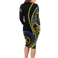 Proudly Ni-Van Sandroing Inspired Long Sleeve Bodycon Dress Malampa Classic Style