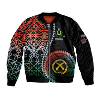 Proudly Ni-Van Sandroing Inspired Bomber Jacket Penama Classic Style LT7 Unisex Colorful - Polynesian Pride