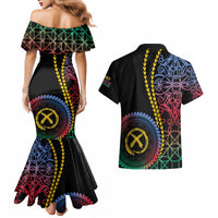 Proudly Ni-Van Sandroing Inspired Couples Matching Mermaid Dress and Hawaiian Shirt Shefa Classic Style