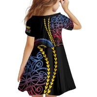 Proudly Ni-Van Sandroing Inspired Family Matching Long Sleeve Bodycon Dress and Hawaiian Shirt Shefa Classic Style LT7 - Polynesian Pride