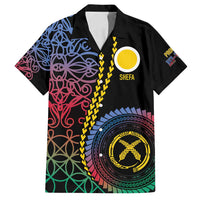 Proudly Ni-Van Sandroing Inspired Family Matching Long Sleeve Bodycon Dress and Hawaiian Shirt Shefa Classic Style LT7 Dad's Shirt - Short Sleeve Colorful - Polynesian Pride