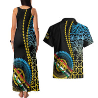 Proudly Ni-Van Sandroing Inspired Couples Matching Tank Maxi Dress and Hawaiian Shirt Torba Classic Style