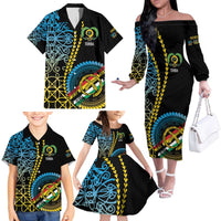 Proudly Ni-Van Sandroing Inspired Family Matching Off The Shoulder Long Sleeve Dress and Hawaiian Shirt Torba Classic Style
