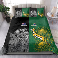New Zealand - South Africa Greatest Rivals Rugby Bedding Set Kiwi Vs Bokke
