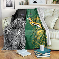 New Zealand - South Africa Greatest Rivals Rugby Blanket Kiwi Vs Bokke