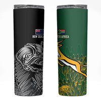 New Zealand - South Africa Greatest Rivals Rugby Skinny Tumbler Kiwi Vs Bokke
