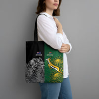 New Zealand - South Africa Greatest Rivals Rugby Tote Bag Kiwi Vs Bokke