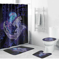 Polynesian Aumakua Bathroom Set Jellyfish with Shark - Polynesian Pride