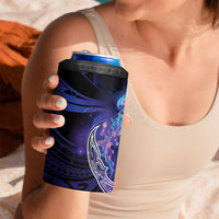 Polynesian Aumakua 4 in 1 Can Cooler Tumbler Jellyfish with Shark - Polynesian Pride