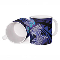 Polynesian Aumakua Ceramic Mug Jellyfish with Shark - Polynesian Pride