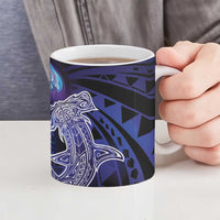 Polynesian Aumakua Ceramic Mug Jellyfish with Shark - Polynesian Pride