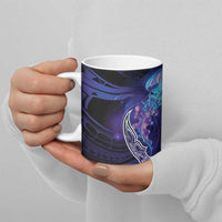 Polynesian Aumakua Ceramic Mug Jellyfish with Shark - Polynesian Pride