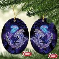 Polynesian Aumakua Ceramic Ornament Jellyfish with Shark - Polynesian Pride
