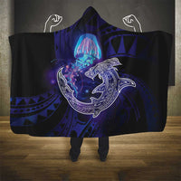 Polynesian Aumakua Hooded Blanket Jellyfish with Shark - Polynesian Pride