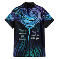 Aotearoa Maori Te Whai Rahi Family Matching Short Sleeve Bodycon Dress and Hawaiian Shirt Tala - Nowhere You Could Go That I Won't Be With You - Polynesian Pride