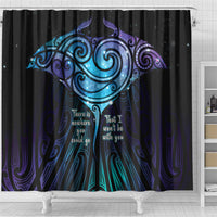 Aotearoa Maori Te Whai Rahi Shower Curtain Tala - Nowhere You Could Go That I Won't Be With You - Polynesian Pride