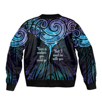 Aotearoa Maori Te Whai Rahi Sleeve Zip Bomber Jacket Tala - Nowhere You Could Go That I Won't Be With You - Polynesian Pride