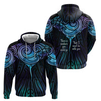 Aotearoa Maori Te Whai Rahi Zip Hoodie Tala - Nowhere You Could Go That I Won't Be With You - Polynesian Pride