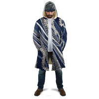 Polynesian Puakeniken Pikake Twisted Lei Cloak Navy Blue - Polynesian Pride