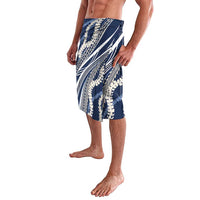 Polynesian Puakeniken Pikake Twisted Lei Lavalava Navy Blue - Polynesian Pride